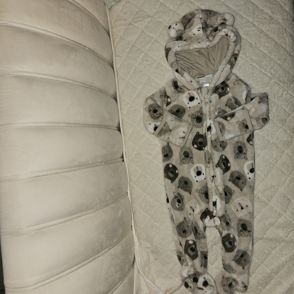 Adorable Animal Print Kids Footie Pajamas